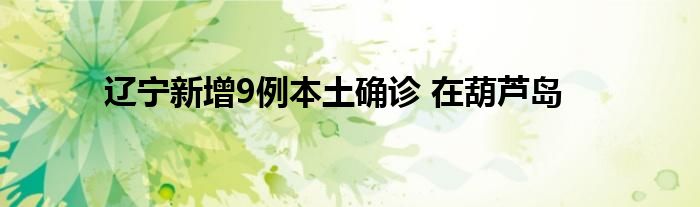 遼寧新增9例本土確診 在葫蘆島