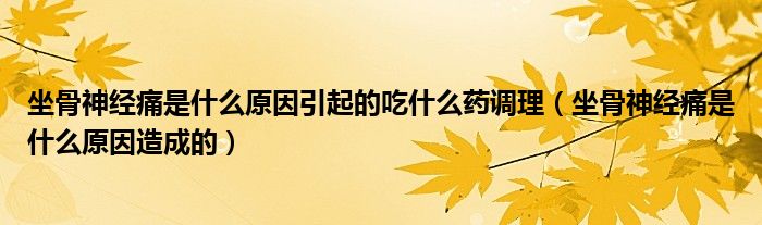 坐骨神經(jīng)痛是什么原因引起的吃什么藥調(diào)理（坐骨神經(jīng)痛是什么原因造成的）