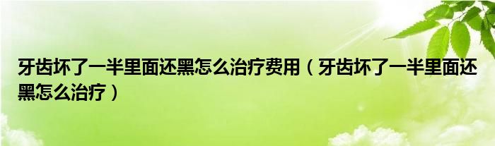 牙齒壞了一半里面還黑怎么治療費(fèi)用（牙齒壞了一半里面還黑怎么治療）