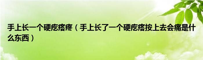 手上長(zhǎng)一個(gè)硬疙瘩疼（手上長(zhǎng)了一個(gè)硬疙瘩按上去會(huì)痛是什么東西）