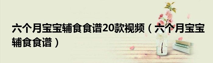 六個(gè)月寶寶輔食食譜20款視頻（六個(gè)月寶寶輔食食譜）