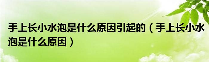 手上長(zhǎng)小水泡是什么原因引起的（手上長(zhǎng)小水泡是什么原因）